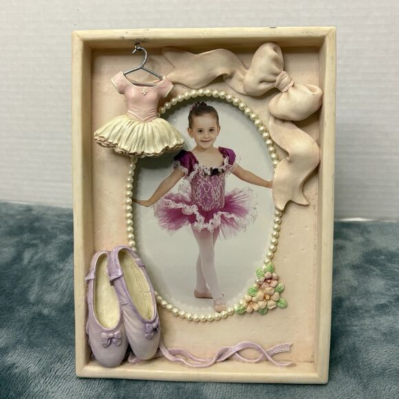 Russ Other - Russ Berrie Little Tutu 4 By 6 Picture Frame Handpainted Dancer Exquisite Frame